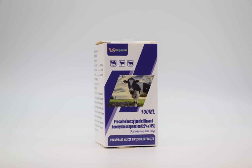 Procaine benzylpenicillin and Neomycin suspension (20% + 10%) veterinary antibiotic